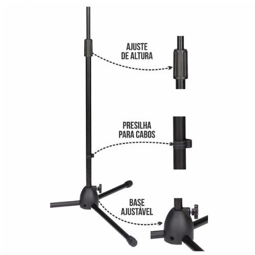 Pedestal Microfone Smart Sm030 