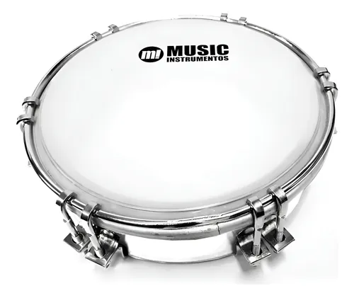 Tamborim Phx 06 Abs Branco Pele Leitosa Sem Capa 