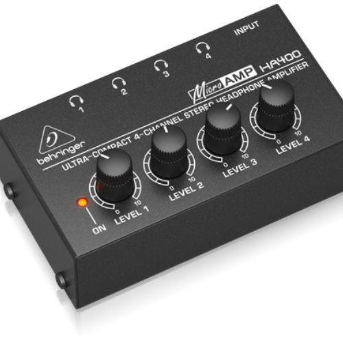 Amplificador de Fone Behringer Ha400 Powerplay 4 Canais Para Estúdio 
