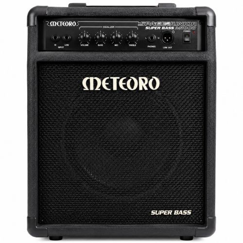 Combo Baixo Meteoro Space Jr. Super Bass M1000 12” 100w Rms Com Line Out e Saída Para Fone 