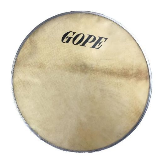 Pele Gope Cabra 11" Montada 1511c Couro Natural 