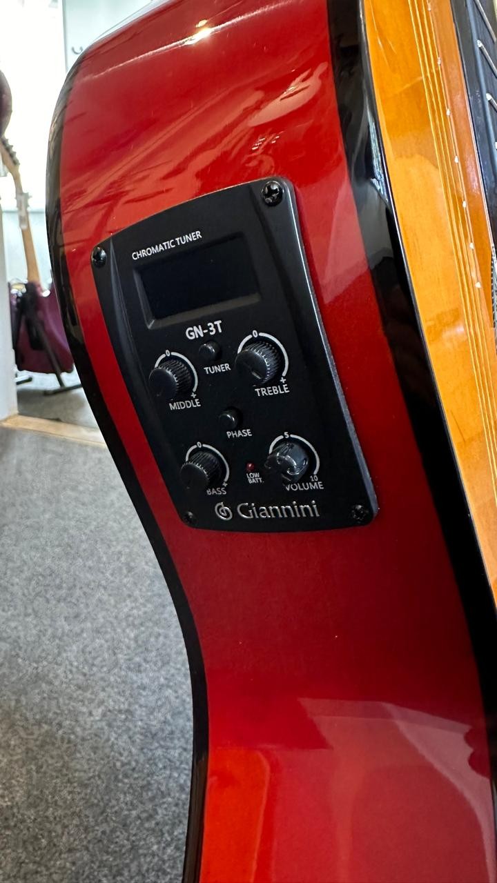 Violão Aço Eletroacústico Giannini Sf-14 Ceq Natural