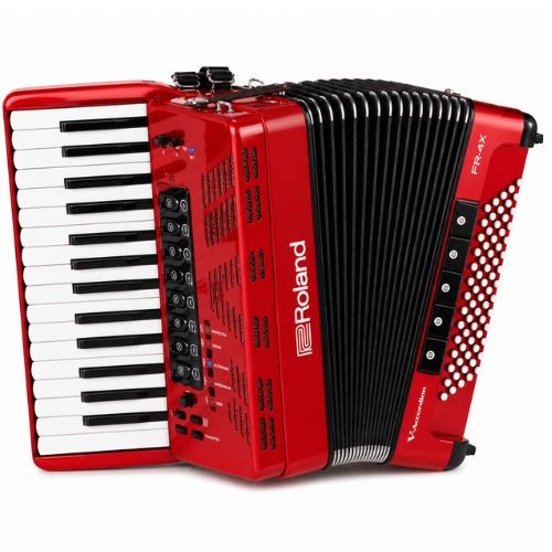 Acordeon Digital Roland Fr-4x V-accordion Midi 37 Teclas 120 Baixos 