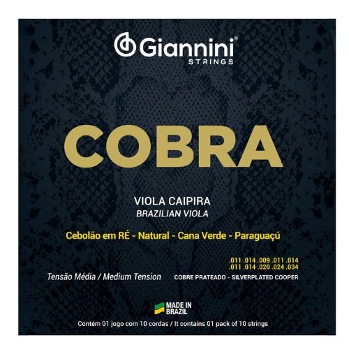 Encordoamento Giannini Viola Cobra Media Gesvm 