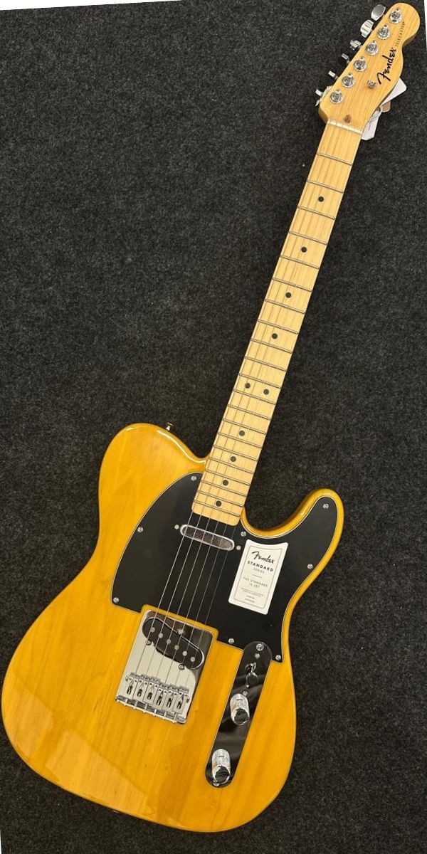 Guitarra Fender Standard Telecaster Butterscotch Blonde Maple Com Escudo Preto 
