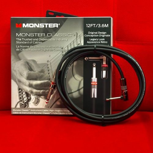 Cabo Instrumento Monster Classic Prolink 12ft 3,65m P10 Reto Angulado – 600495-00 