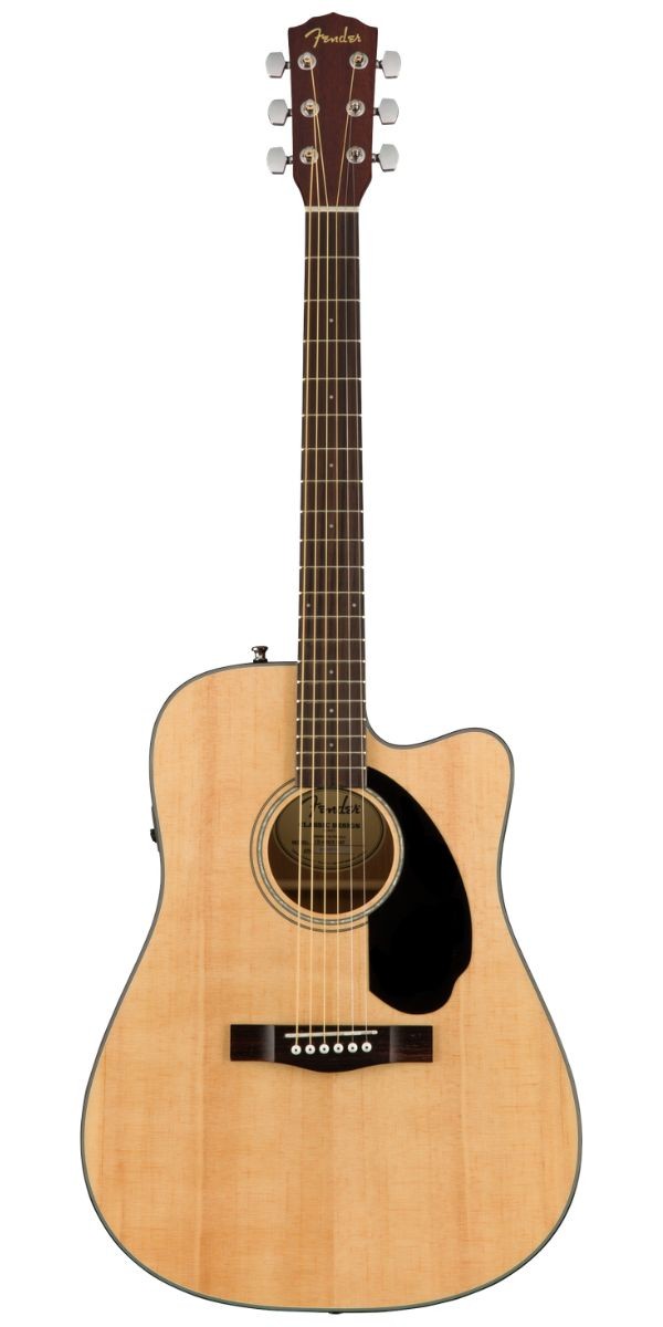 Violão Fender Cd-60sce Dreadnought Natural Eletroacústico Aço Com Fishman 