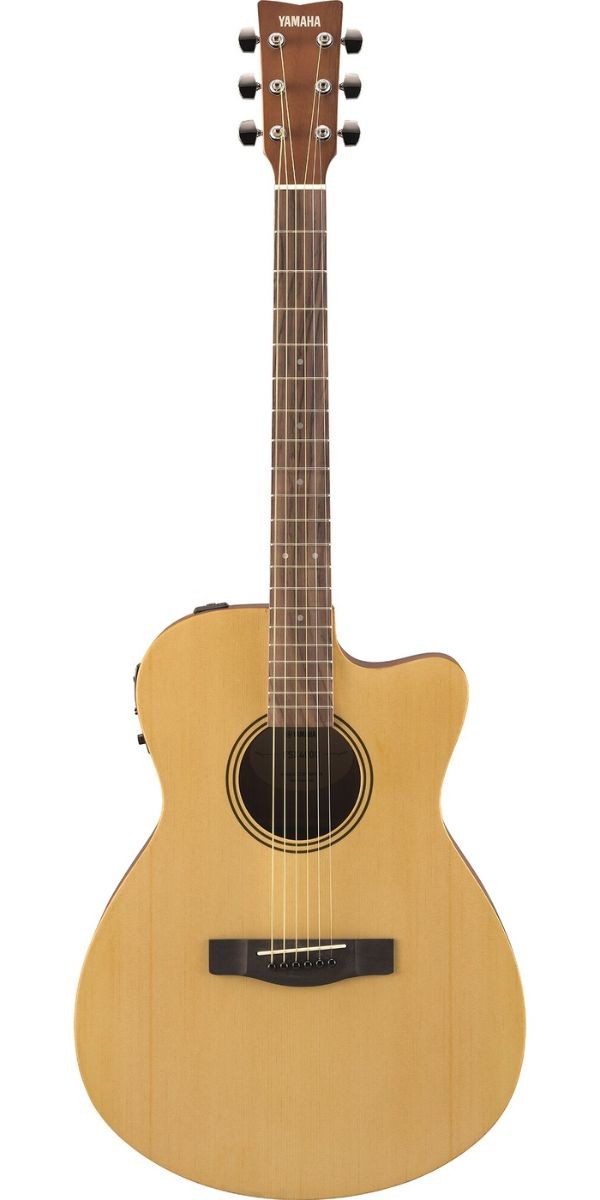 Violão Eletroacústico Yamaha Fsx400c ns Natural Satin Aço Cutaway Concert Com Afinador 