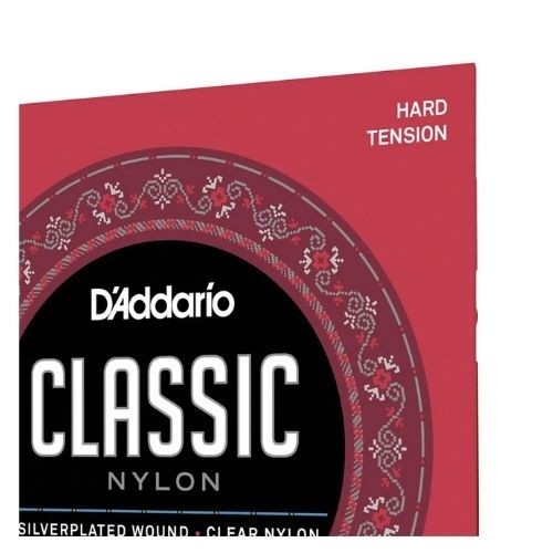 Encordoamento Violão Nylon D'addario Classic Ej27h Tensão Pesada 
