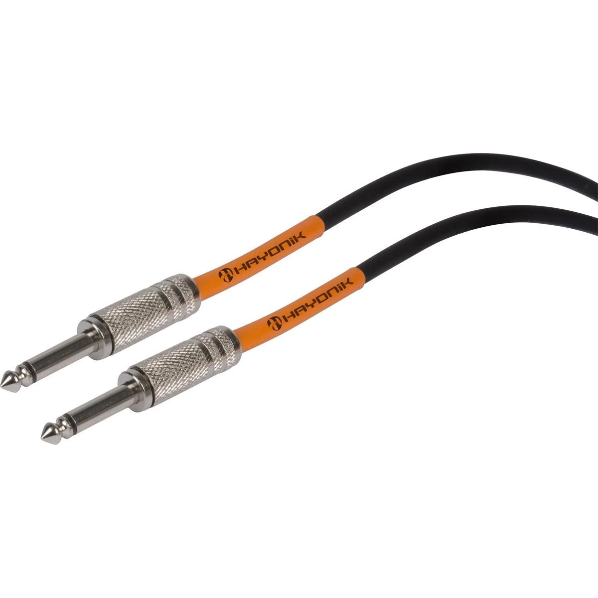 Cabo Para Guitarra Hayonik Player P10 x P10 1 Metro Preto 