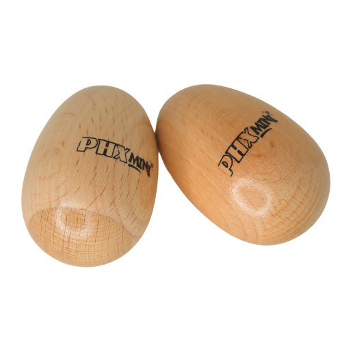 Maracas Ganzá Ovinho de Madeira 4,5cm Infantil Phx Mini Mo1-5 