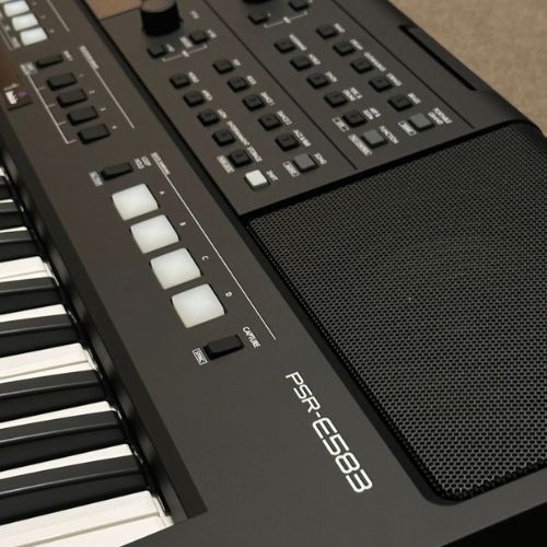 Teclado Yamaha Psr-e583 Arranjador 61 Teclas 890 Sons Com Usb-c Midi e Entrada Para Microfone 