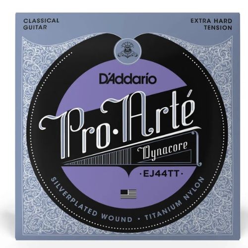 Encordoamento Violão Nylon D'addario Ej44tt Pro-arté Dynacore Titanium Tensão Extra Pesada 