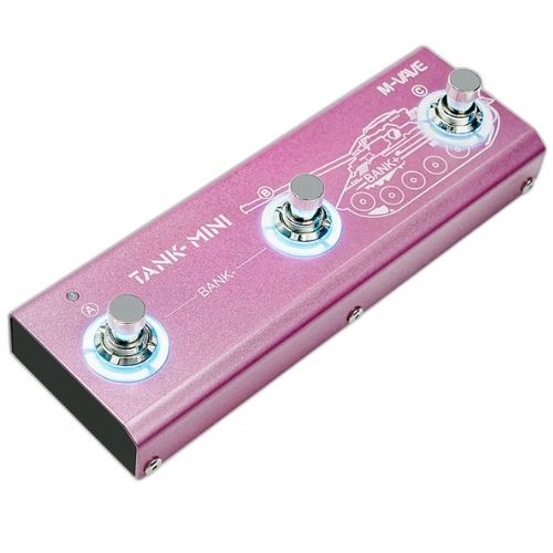 Pedaleira Guitarra M-vave Tank Mini Rosa bt Com Ir, Usb, Bluetooth e Bateria 