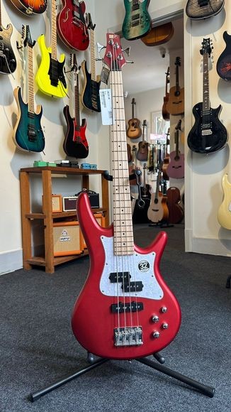 Baixo 4 Cordas Ibanez pj Mezzo Srmd200d Cam Candy Apple Matte 
