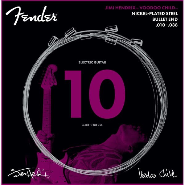 Encordoamento Guitarra 010 Fender Jimi Hendrix™ Voodoo Child™ 