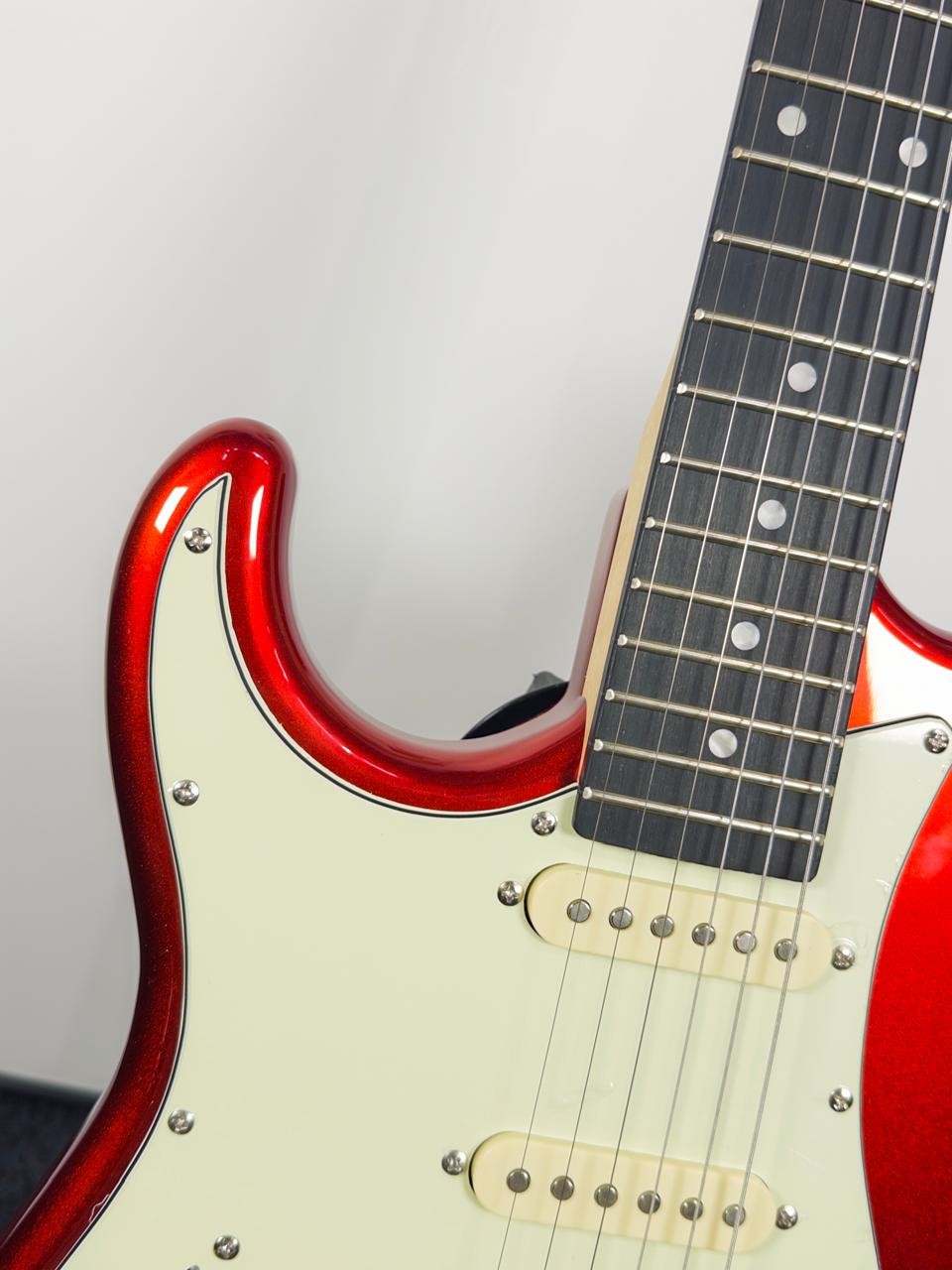 Guitarra Stratocaster Tagima Woodstock Tg-500 Canhota Candy Apple Red