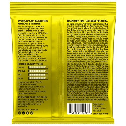 Encordoamento Ernie Ball Beefy Slinky 011–054 Níquel P02627 Para Guitarra 