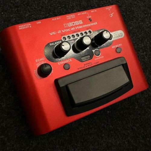 Pedal de Voz Boss Ve-2 Vocal Harmonist Com Harmonia, Reverb e Delay