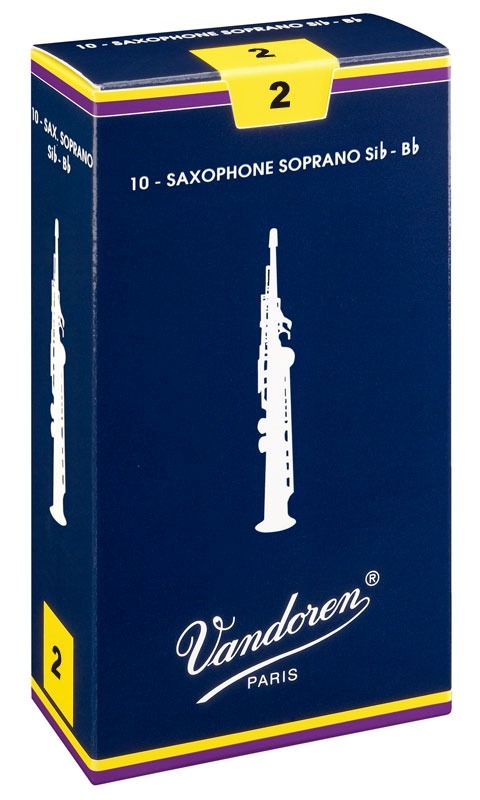 Palheta Tradicional 2,5 Sax Soprano Unidade Vandoren 