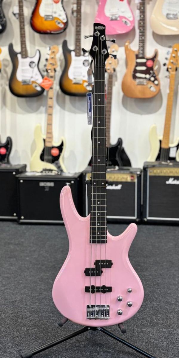 Baixo 4 Cordas Ibanez Gsr200-bpk Baby Pink Ativo Com Phat ii eq 