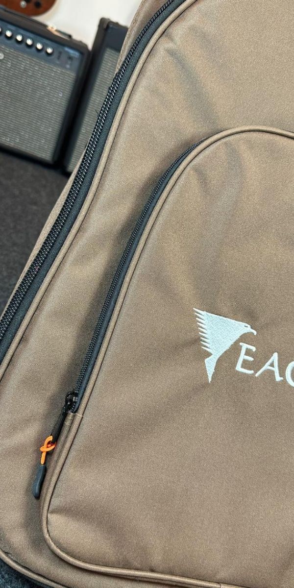 Violão Eagle Ema 663 Auditorium Cutway Aço Elétrico Natural Satin 