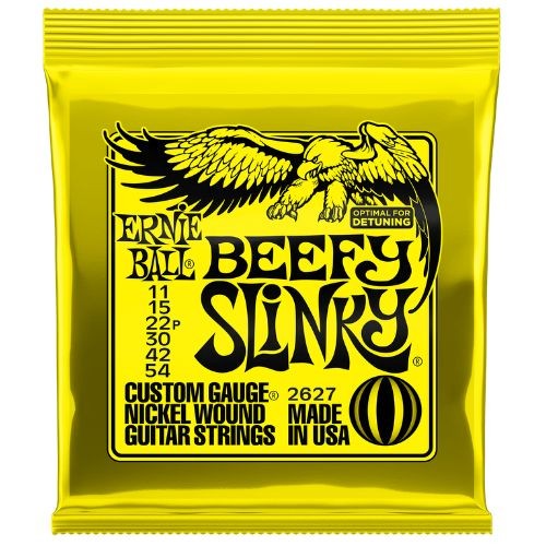 Encordoamento Ernie Ball Beefy Slinky 011–054 Níquel P02627 Para Guitarra 