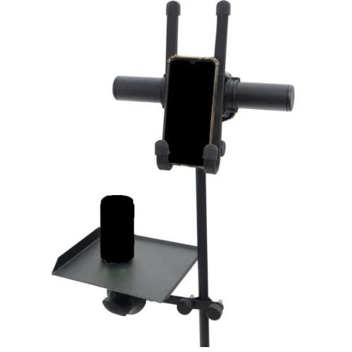 Suporte Multifuncional Ask Pnt Preto Para Tablet Notebook Mesa de Som e Celular 