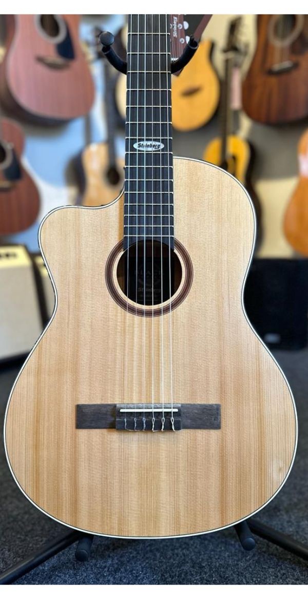 Violão Strinberg Sc200c Canhoto Nylon Eletroacústico Natural 