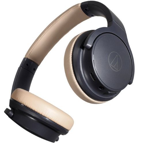 Fone Sem Fio Audio-technica Ath-s220bt Nbg Azul/bege Bluetooth 60h 