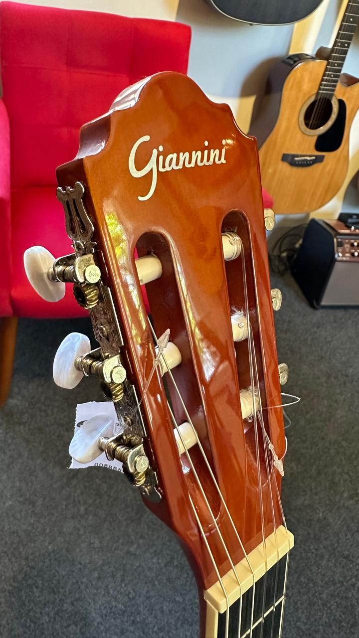 Violão Giannini Gnf-1d Nylon Eletroacústico Natural Gloss 