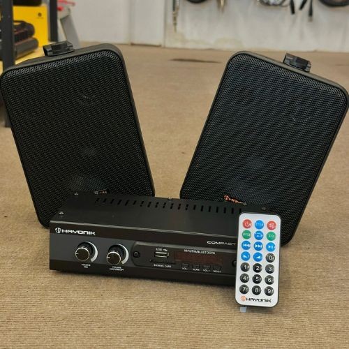 Kit Som Ambiente Hayonik Ambience 2000 od v2 Preto 200w Bluetooth Usb fm óptico 
