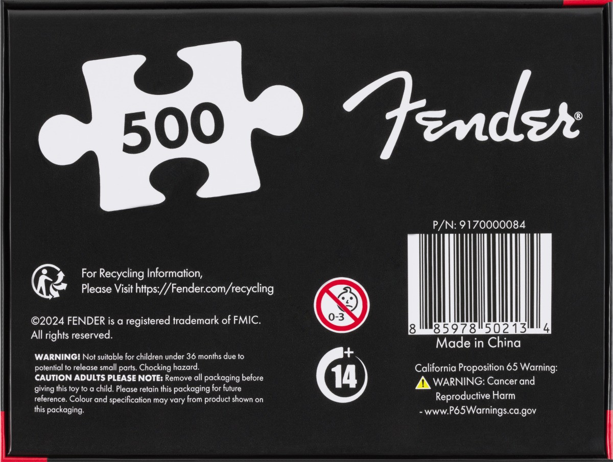 Quebra Cabecas Fender Stratocaster 500 Peças 