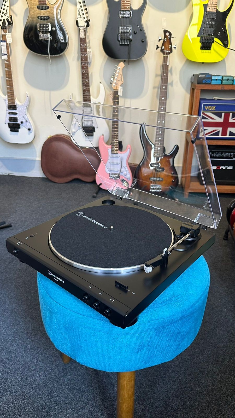 Toca Disco Audio Technica  Bluetooth At-lp60xbt-bk-c