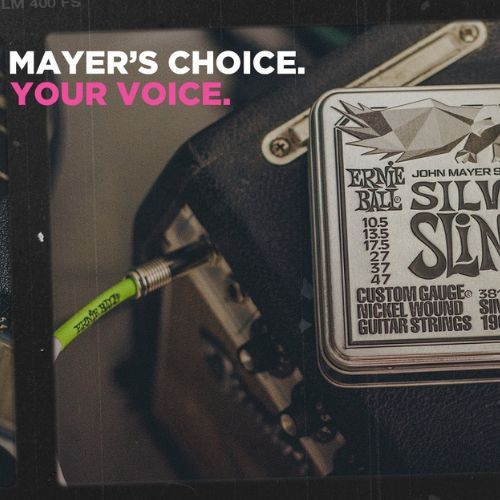 Encordoamento Ernie Ball John Mayer Silver Slinky 0105-047 P03818 Pack Com 3 Para Guitarra 