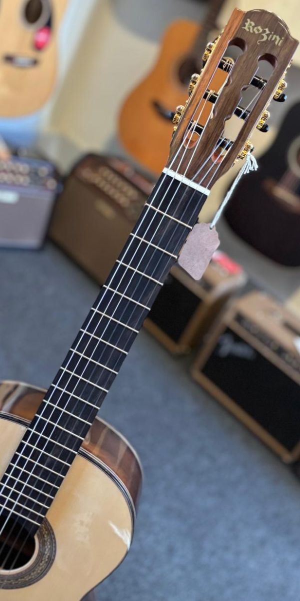 Violão Nylon Acústico Rozini Rx213 Acnj Natural Brilho Profissional Clássico 