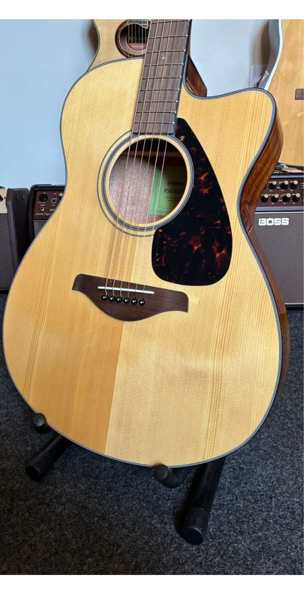 Violão Yamaha Fsx800c/02 Eletroacústico Aço Natural 