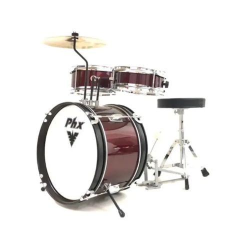 Bateria Infantil 3 Peças 14" Phx Bip-14 Vinho 