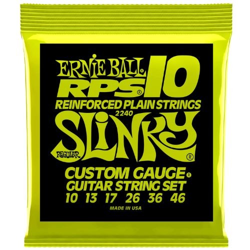 Corda Ernie Ball 010 Regular Slinky Rps Níquel Para Guitarra P02240 