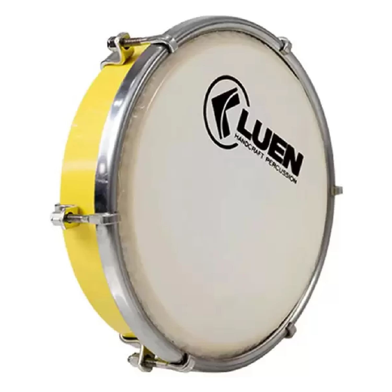 Tamborim Luen 6 Pele Leitosa Serie Colorsteel Amarelo 