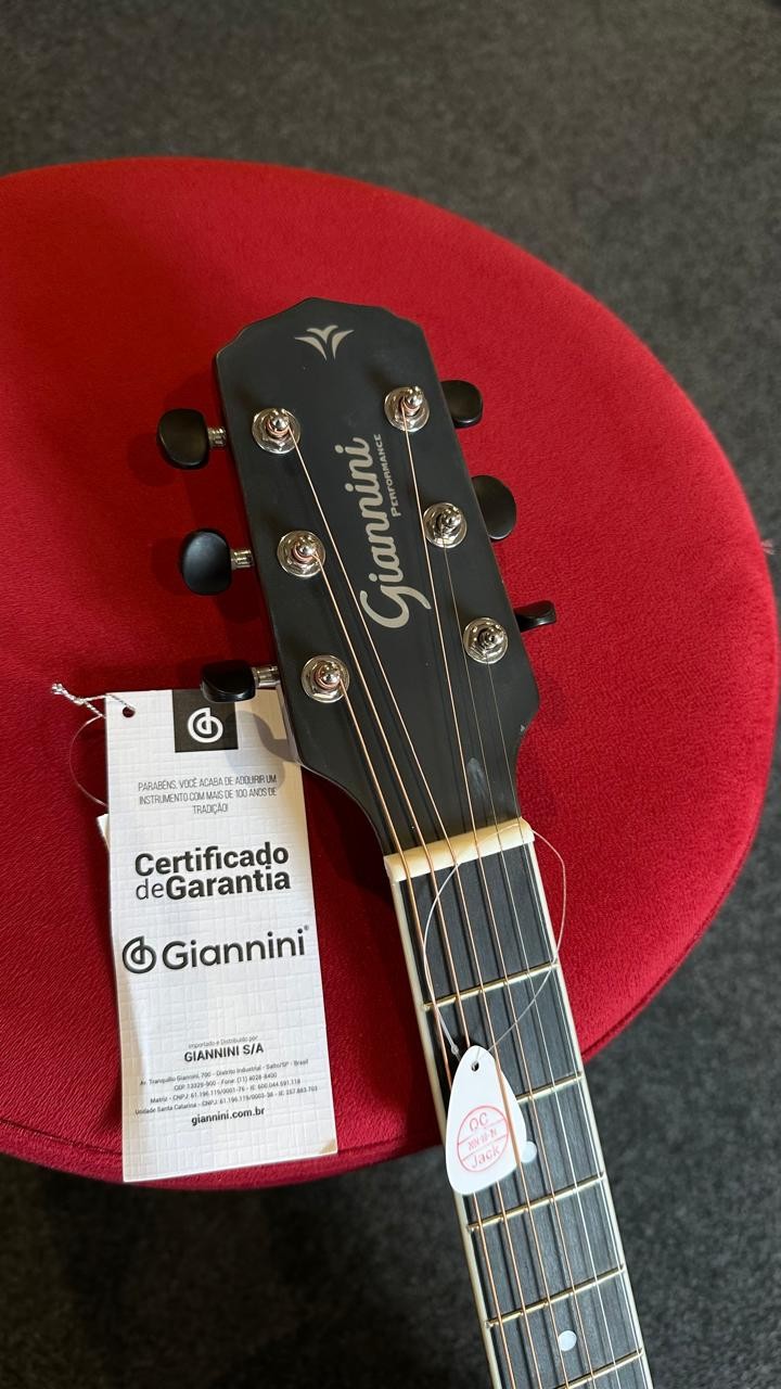 Violão Giannini Gf-1d Ceq n Aço Eletroacústico Natural 