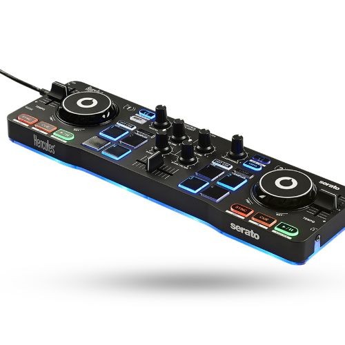 Controladora dj Hercules Djcontrol Starlight Serato dj Lite Rgb Compacta 
