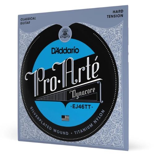 Encordoamento Violão Nylon D'addario Ej46tt Pro-arté Dynacore Titanium Tensão Pesada 