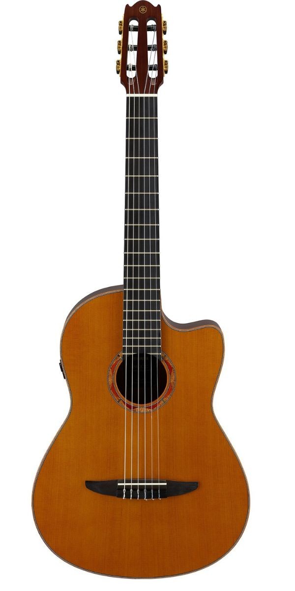 Violão Yamaha Nylon Eletroacístico Ncx3c Natural All Solid Com Gig Bag 