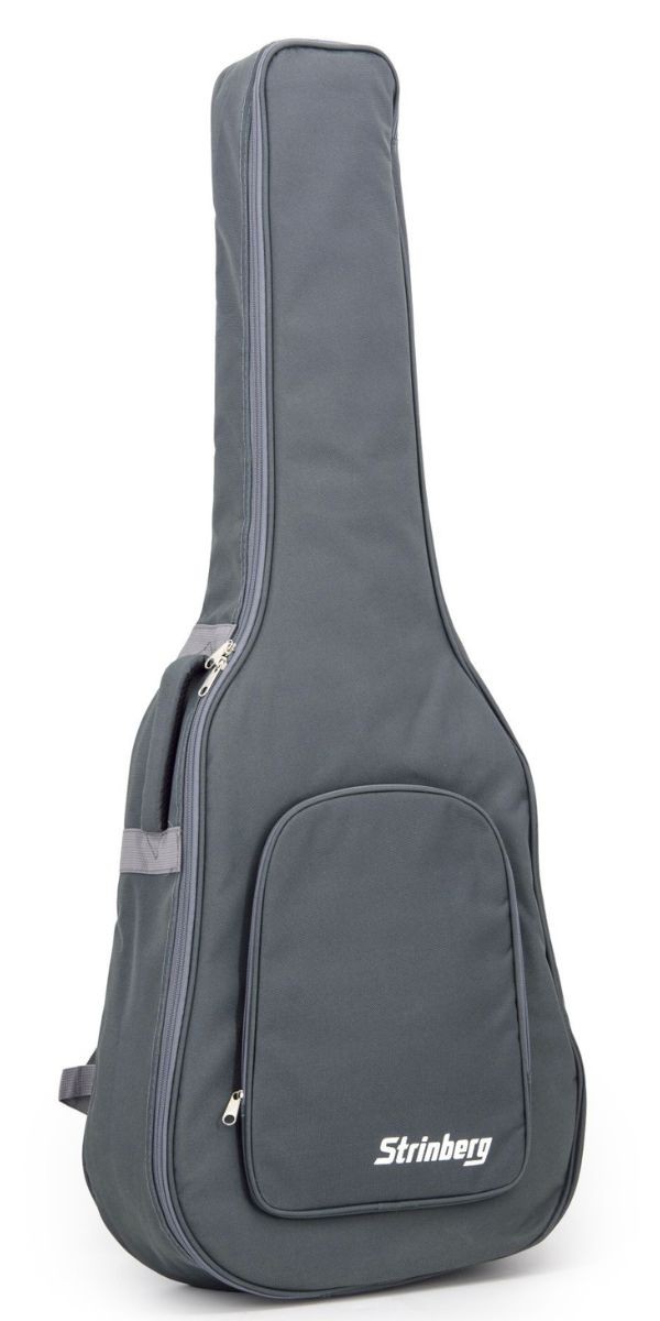Violão Strinberg London Le50c Sms Folk Aço Eletroacústico Smoked Satin Fosco Com Tampo Sólido e Bag 