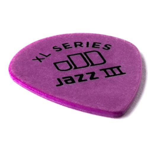 Palheta Dunlop Tortex Jazz Iii xl 1,14mm Roxa 498p1.14 – Pacote Com 12 