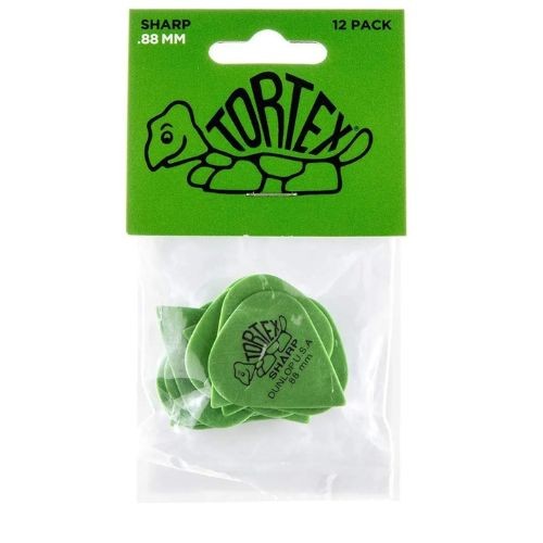 Palheta Tortex 0,88 Verde Dunlop Pct C/12  418-088 