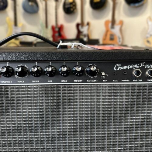 Amplificador Fender Champion ii 100 120v br 100w 2x12 Para Guitarra Com Efeitos 
