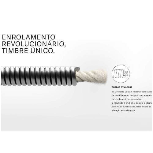 Encordoamento Violão Nylon D'addario Ej46tt Pro-arté Dynacore Titanium Tensão Pesada 