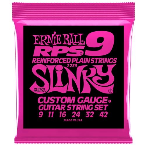 Encordoamento Ernie Ball P02239 Super Slinky Rps 009–042 Níquel Para Guitarra 